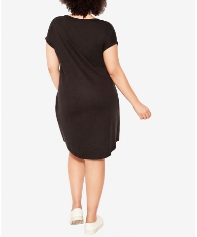 Plus Size Summer Day Dress Black $28.52 Dresses