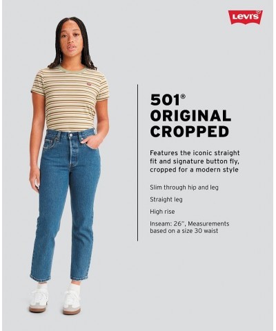 501 Cropped Straight-Leg Jeans Light Indigo Worn In $33.60 Jeans