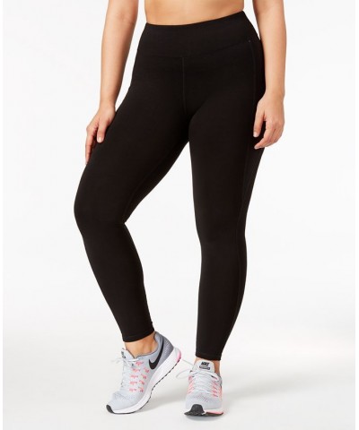 Plus Size Stretch Full-length Leggings Black $10.00 Pants