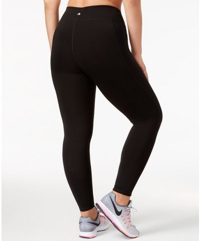 Plus Size Stretch Full-length Leggings Black $10.00 Pants