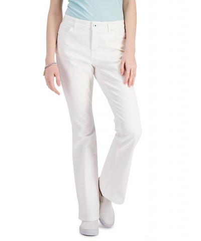 Petite Mid-Rise Curvy-Fit Bootcut Jeans Bright White $14.10 Jeans