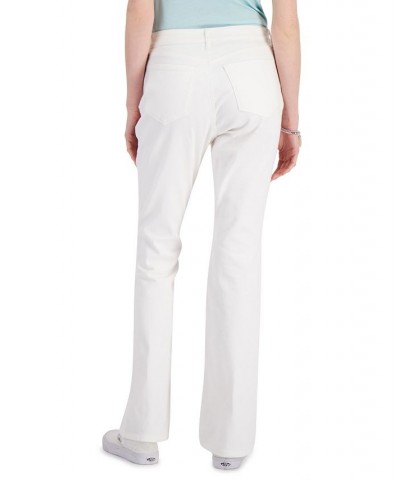 Petite Mid-Rise Curvy-Fit Bootcut Jeans Bright White $14.10 Jeans