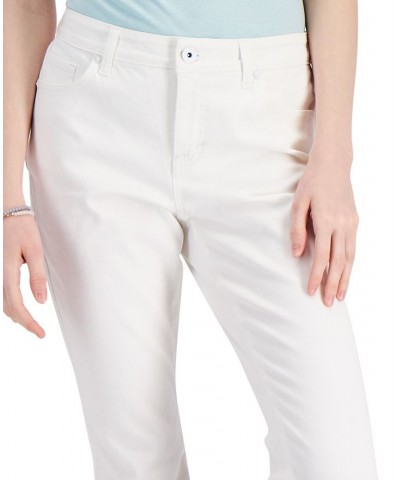 Petite Mid-Rise Curvy-Fit Bootcut Jeans Bright White $14.10 Jeans