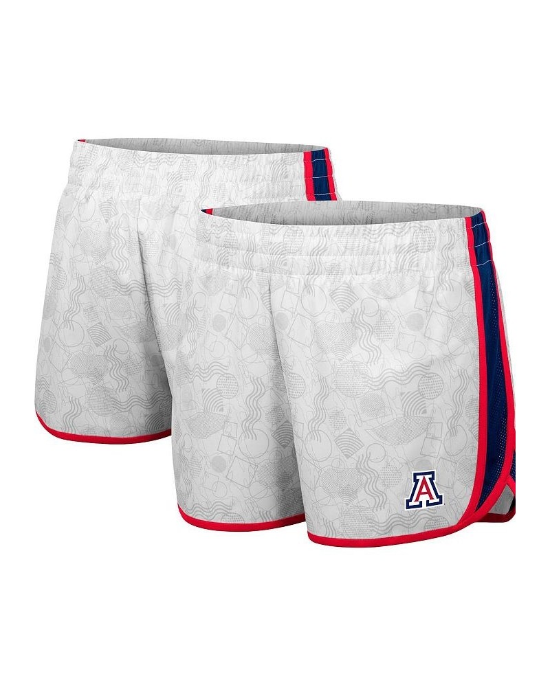 Women's White Navy Arizona Wildcats The Plastics Geo Print Shorts White, Navy $20.16 Shorts