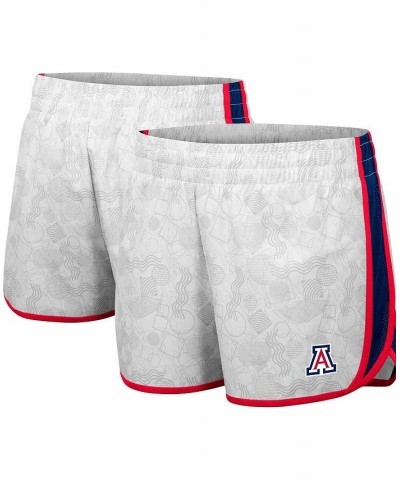 Women's White Navy Arizona Wildcats The Plastics Geo Print Shorts White, Navy $20.16 Shorts