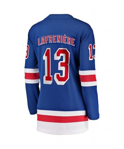 Women's Branded Alexis Lafreniere Blue New York Rangers Home Premier Breakaway Player Jersey Blue $66.00 Jersey