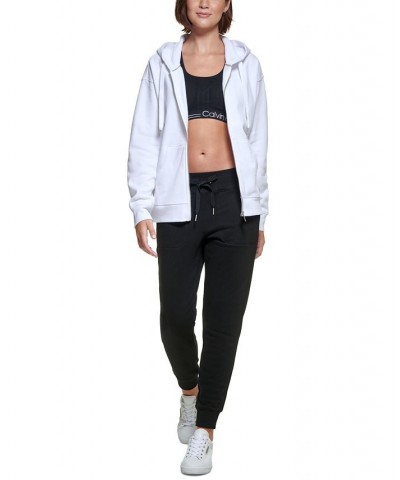 Women's Long-Sleeve Zip-Front Jacket White $24.61 Tops