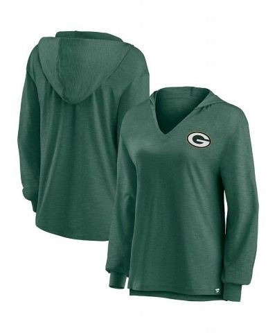 Women's Branded Green Green Bay Packers Jumper V-Neck Pullover Hoodie Green $34.19 Sweatshirts