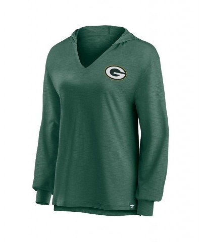 Women's Branded Green Green Bay Packers Jumper V-Neck Pullover Hoodie Green $34.19 Sweatshirts