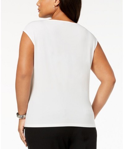 Plus Size Crossover Cutout Top Vanilla Ice $33.81 Tops