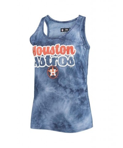 Women's Navy Houston Astros Billboard Racerback Tank Top and Shorts Set Navy $28.99 Pajama