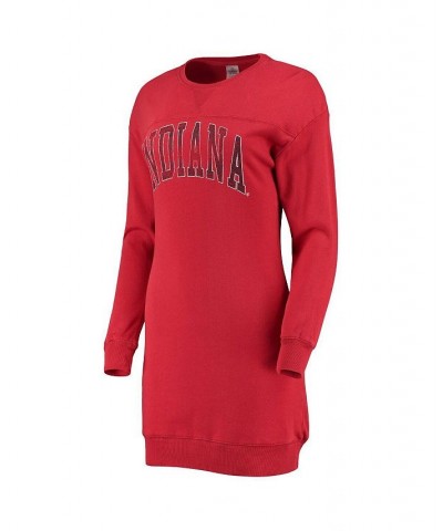 Women's Crimson Indiana Hoosiers 2-Hit Sweatshirt Dress Red $33.14 Dresses