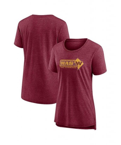 Women's Branded Heather Burgundy Washington Commanders Hometown First Down T-shirt Heather Burgundy $23.39 Tops