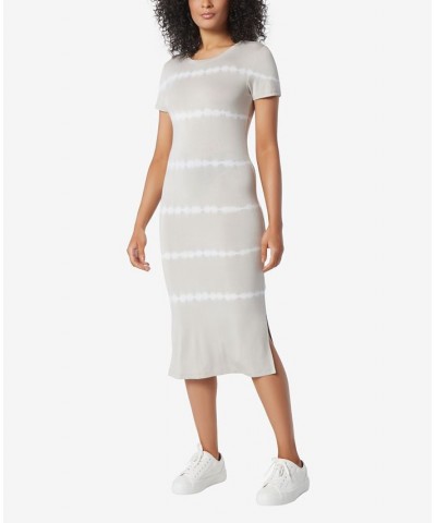 Women's Midi Length Dress with Side Slit Sand $27.76 Dresses