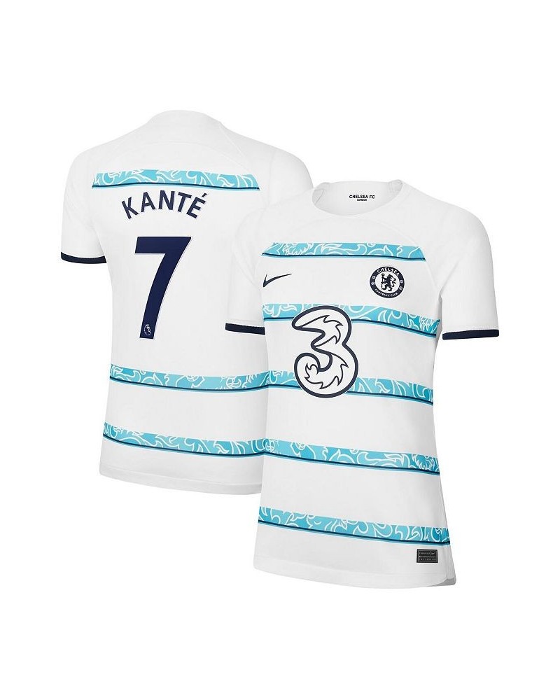 Women's N'Golo Kante White Chelsea 2022/23 Away Breathe Stadium Replica Player Jersey White $70.00 Jersey