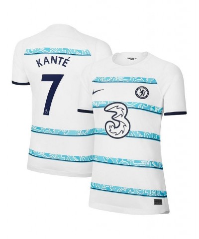 Women's N'Golo Kante White Chelsea 2022/23 Away Breathe Stadium Replica Player Jersey White $70.00 Jersey