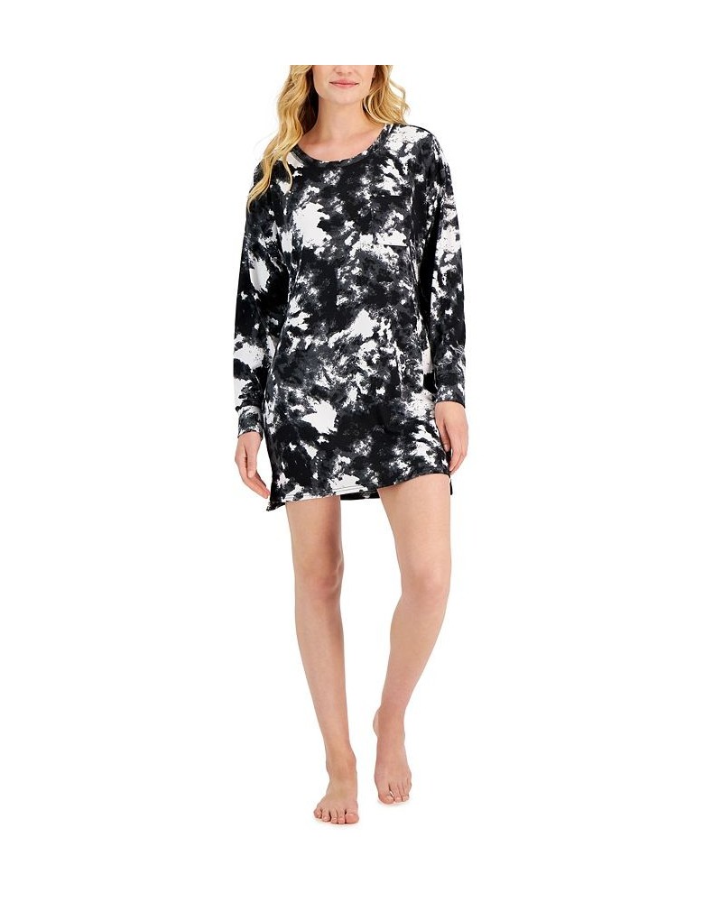 Women's Supersoft Sleepshirt White Dynamic Tiedye $9.97 Sleepwear