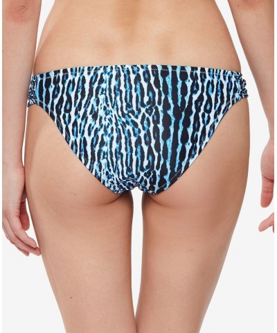 Printed Shirred Hipster Bikini Bottom Navy Animal $9.63 Swimsuits