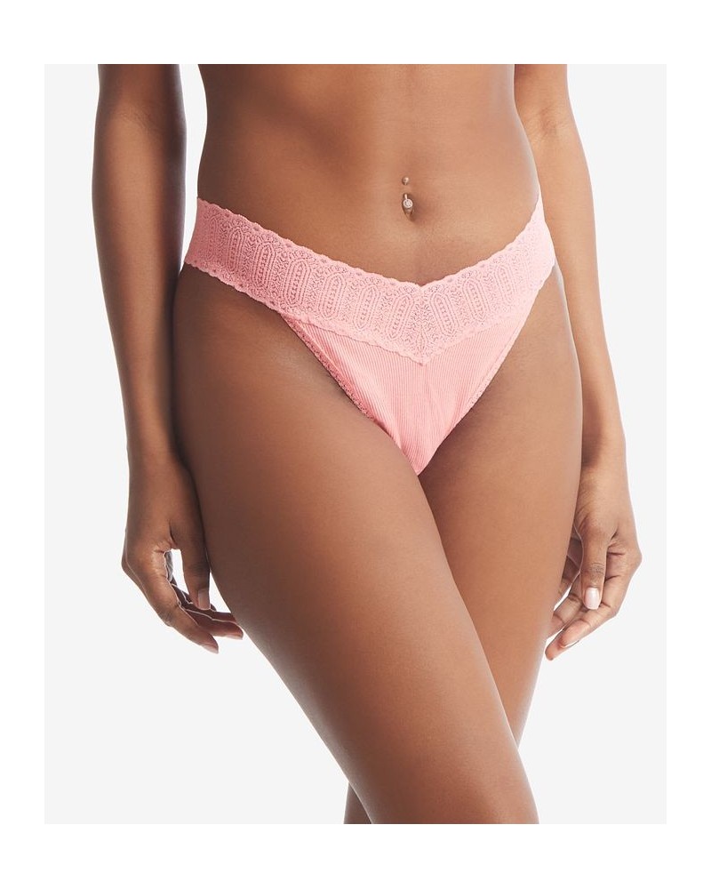 Women's Original Rise Thong Lotus Pink $19.38 Panty