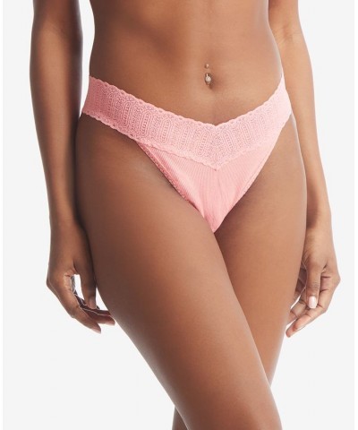 Women's Original Rise Thong Lotus Pink $19.38 Panty