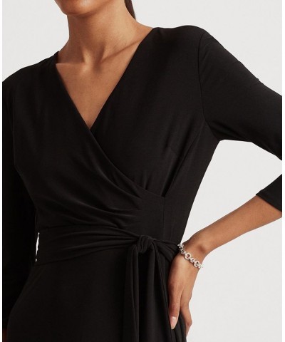 Surplice Jersey Dress Black $42.30 Dresses