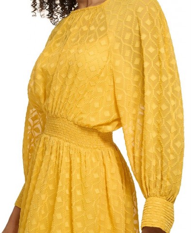 Petite Textured Chiffon Blouson Dress Deep Maize $37.92 Dresses