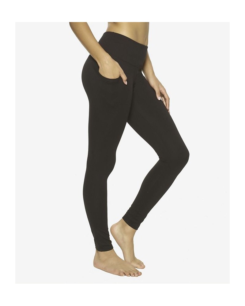 Essentials Soft Suede Mid-Rise Legging Black $23.20 Pants