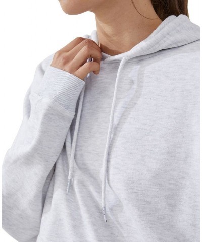 Women's Oversized Sweatshirt Hoodie Gray $22.55 Tops