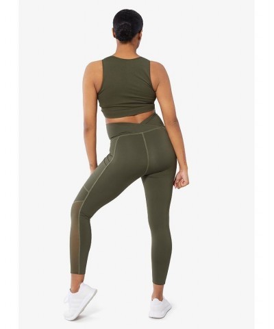 Women's Maternity The Performance Pocket Legging Forest Night $38.40 Dresses