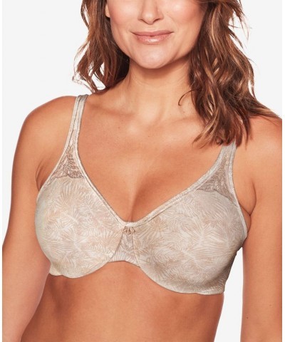 Passion for Comfort Seamless Underwire Minimizer Bra 3385 Fan Leaf Print $13.64 Bras