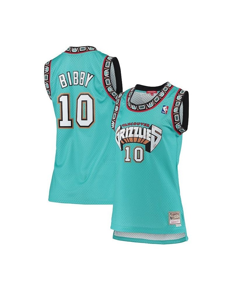 Women's Mike Bibby Turquoise Vancouver Grizzlies 1998-99 Hardwood Classics Swingman Jersey Turquoise $36.80 Jersey