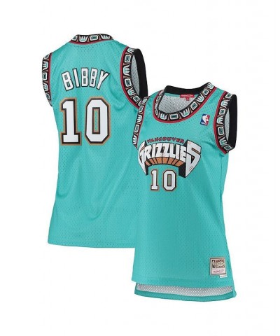 Women's Mike Bibby Turquoise Vancouver Grizzlies 1998-99 Hardwood Classics Swingman Jersey Turquoise $36.80 Jersey