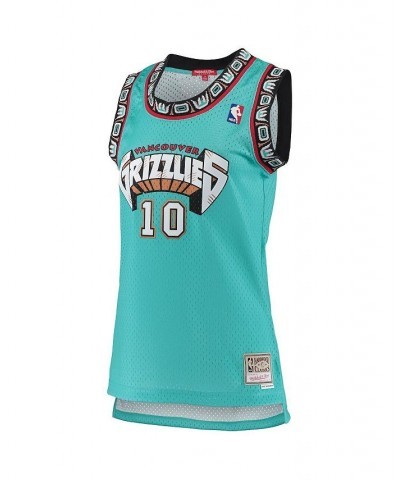 Women's Mike Bibby Turquoise Vancouver Grizzlies 1998-99 Hardwood Classics Swingman Jersey Turquoise $36.80 Jersey