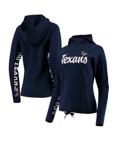 Women's Navy Houston Texans Sideline Pullover Hoodie Navy $36.00 Sweatshirts