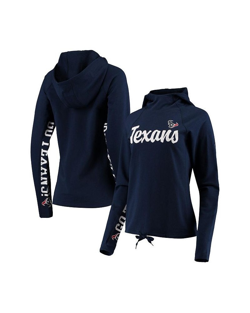 Women's Navy Houston Texans Sideline Pullover Hoodie Navy $36.00 Sweatshirts