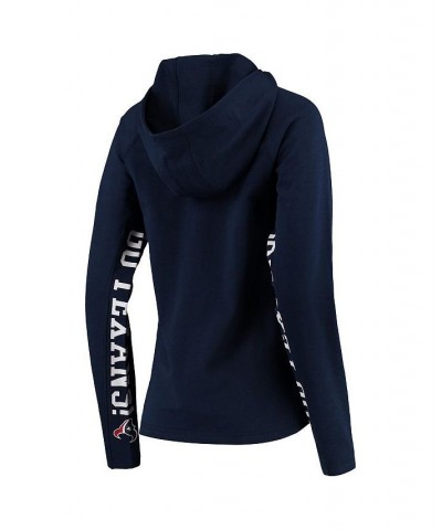 Women's Navy Houston Texans Sideline Pullover Hoodie Navy $36.00 Sweatshirts