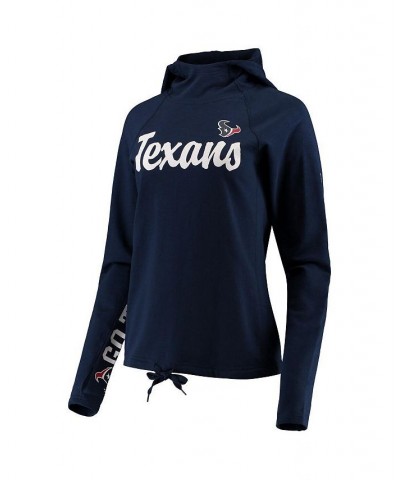 Women's Navy Houston Texans Sideline Pullover Hoodie Navy $36.00 Sweatshirts