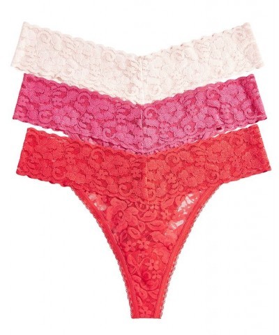 Women's 3-Pk. Lace Thong Underwear Ski Patrol $11.72 Panty
