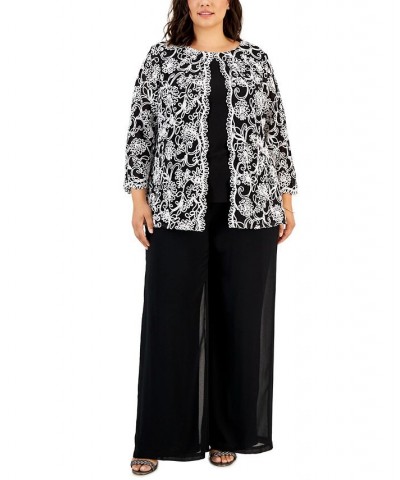 Plus Size Lace Twinset Black/White $53.70 Outfits