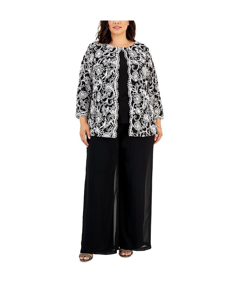 Plus Size Lace Twinset Black/White $53.70 Outfits