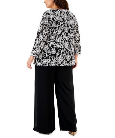 Plus Size Lace Twinset Black/White $53.70 Outfits