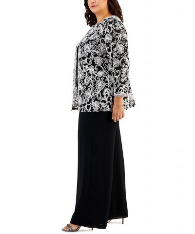 Plus Size Lace Twinset Black/White $53.70 Outfits