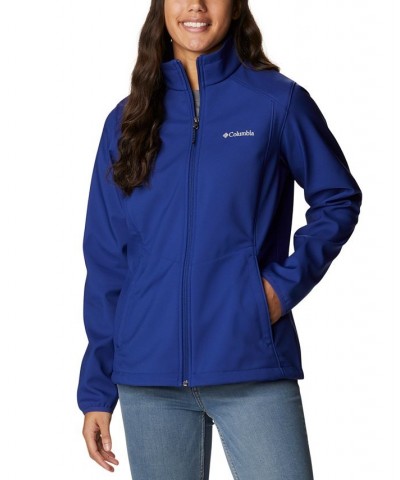 Women's Kruser Ridge II Soft-Shell Water-Resistant Jacket Blue $41.40 Coats