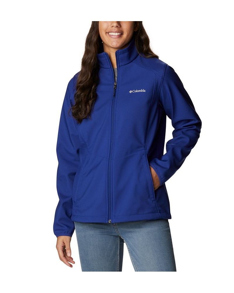 Women's Kruser Ridge II Soft-Shell Water-Resistant Jacket Blue $41.40 Coats