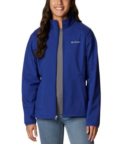 Women's Kruser Ridge II Soft-Shell Water-Resistant Jacket Blue $41.40 Coats