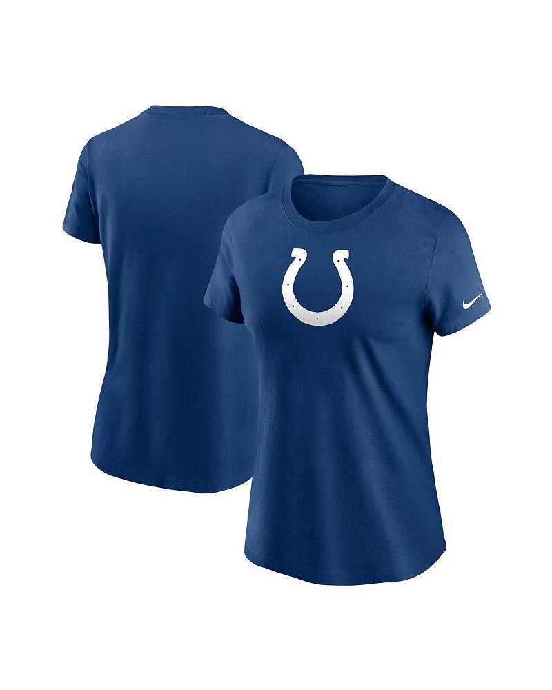 Women's Royal Indianapolis Colts Logo Essential T-shirt Royal $26.99 Tops