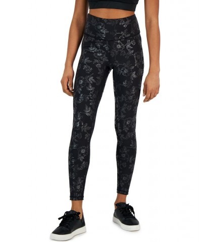 Women's Floral Compression Leggings Embossed Floral $13.00 Pants