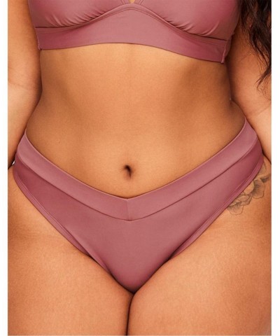 Demi Women's Plus-Size Swimwear Bikini Bottom Dark pink $11.23 Swimsuits