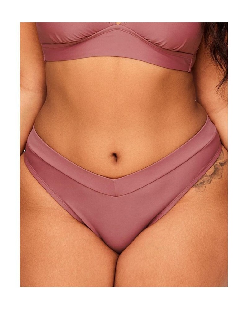 Demi Women's Plus-Size Swimwear Bikini Bottom Dark pink $11.23 Swimsuits