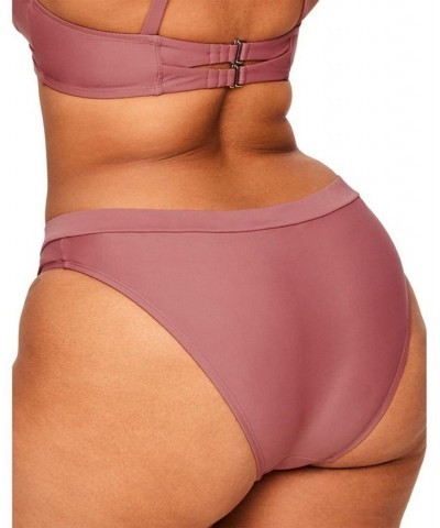 Demi Women's Plus-Size Swimwear Bikini Bottom Dark pink $11.23 Swimsuits